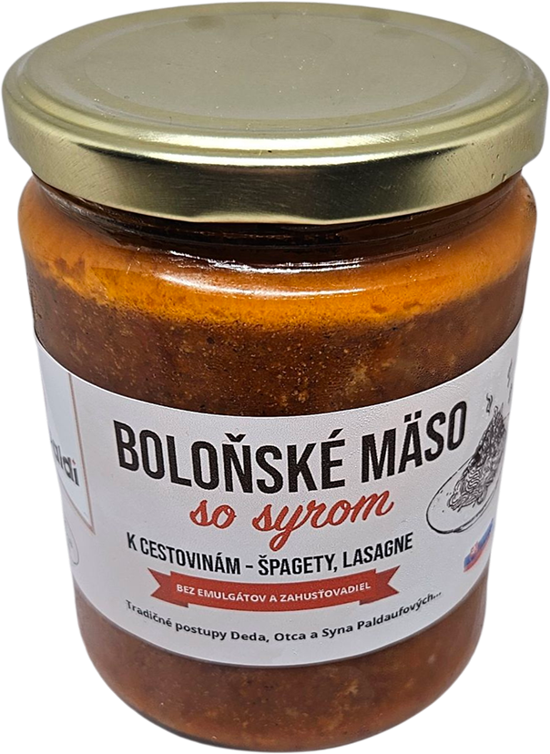 Boloňské mäso so syrom v praktickom balení